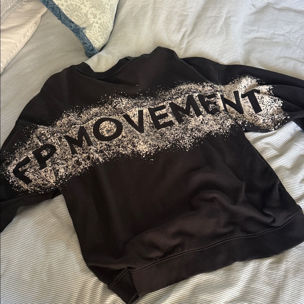 FP Movement by Free People Black and White Sweatshirt